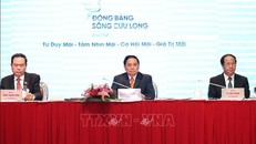 Thủ tướng Phạm Minh Chính chủ trì hội nghị. Ảnh: TTXVN