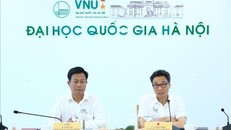 Phó Thủ tướng Vũ Đức Đam làm việc với Đại học Quốc gia Hà Nội. Ảnh: TTXVN