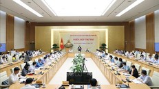 Quang cảnh Phiên họp thứ hai Ban Chỉ đạo cải cách thủ tục hành chính, sáng 19/10. Ảnh: TTXVN.