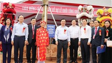 Lãnh đạo các bộ, ngành, thành phố Hà Nội, địa phương trồng cây lưu niệm tại khu di tích.