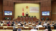 Quang cảnh hội nghị thảo luận Luật Đất đai (sửa đổi) sáng 7/4. Ảnh: TTXVN