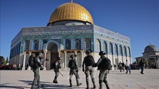 Nhà thờ Mái vòm trong quần thể đền Al-Aqsa (Israel gọi là Núi Đền) ở Đông Jerusalem, ngày 24/3/2023. Ảnh: TTXVN