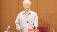 Tổng Bí thư Nguyễn Phú Trọng, Trưởng Ban Chỉ đạo phát biểu chỉ đạo cuộc họp. Ảnh: Phương Hoa