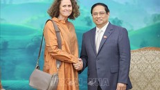 Thủ tướng Phạm Minh Chính tiếp bà Carolyn Turk, Giám đốc WB tại Việt Nam. Ảnh: Dương Giang