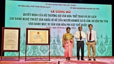 Nghệ thuật trình diễn sân khấu Dì kê là di sản văn hóa phi vật thể quốc gia