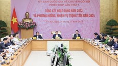 Thủ tướng Phạm Minh Chính chủ trì phiên họp. Ảnh: Dương Giang/TTXVN