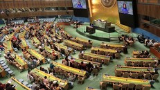 Phó Chủ tịch nước Võ Thị Ánh Xuân phát biểu tại phiên khai mạc Khóa họp lần thứ 68 Ủy ban Địa vị phụ nữ (CSW68) của Hội đồng kinh tế, xã hội Liên hợp quốc (ECOSOC). Ảnh: Thanh Tuấn/PV TTXVN tại Hoa Kỳ