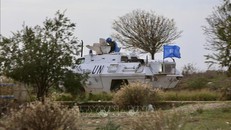 Lực lượng gìn giữ hòa bình của LHQ tuần tra ở thị trấn Marjayoun, Liban ngày 8/12/2023. Ảnh minh họa: THX/TTXVN