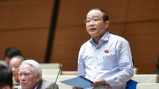 Đại biểu Lã Thanh Tân (Đoàn ĐBQH TP Hải Phòng) phát biểu tại phiên họp