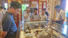 Du khách tham quan triển lãm.