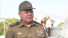 Trung tướng Víctor Leonardo Rojo Ramos, Chủ nhiệm Tổng cục Chính trị Bộ Các lực lượng vũ trang cách mạng Cuba. Ảnh tư liệu: Việt Hùng/TTXVN 