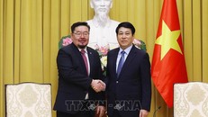 Chủ tịch nước Lương Cường tiếp Chánh Văn phòng Tổng thống Mông Cổ