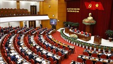 Phiên khai mạc Hội nghị Ban Chấp hành Trung ương Đảng khóa XIII, chiều 23/1/2025. Ảnh: Doãn Tấn/TTXVN