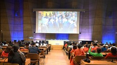 Toàn cảnh Hội nghị quốc tế về bảo tồn di sản và phát triển công nghiệp văn hóa tại Trụ sở UNESCO Paris, Cộng hòa Pháp.