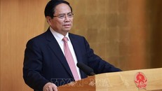 Thủ tướng Phạm Minh Chính chủ trì Phiên họp lần thứ 20 của Ban Chỉ đạo Nhà nước các công trình, dự án quan trọng quốc gia, trọng điểm ngành Giao thông vận tải. Ảnh: Dương Giang/TTXVN