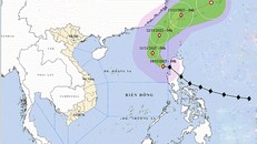 Vị trí và đường đi của bão Fung Wong. Ảnh: thoitietvietnam.gov.vn