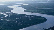 Đoạn sông Mekong chảy trên lãnh thổ Việt Nam. (Nguồn: WWF)