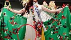 Người đẹp Việt mặc áo dài 'nhăn nhúm, quê mùa' thi Hoa hậu Quốc tế