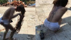 Cô gái bị lột đồ, cắt tóc, đổ mắm tôm lên người vì ghen tuông