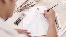 Hé lộ bản thiết kế váy cưới khủng của Á hậu Tú Anh