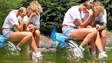 Không tình tứ, cặp đôi Justin - Hailey ôm nhau khóc nức nở nơi công cộng