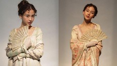 Bà xã Huỳnh Hiểu Minh lộ thân hình 'cò hương' trong bộ ảnh phong cách thế kỷ 19