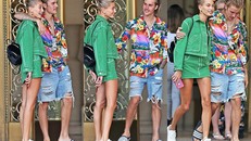 Justin Bieber trông như đàn ông 40 tuổi, đi dép lê dạo phố cùng hôn thê