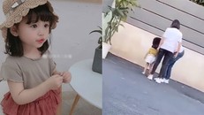 Mẫu nhí Trung Quốc bị mẹ đá khi không làm đúng yêu cầu