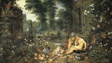 Jan Brueghel, "The Sense of Smell" (1617–18), thuộc bộ sưu tập của Museo del Prado, Madrid.