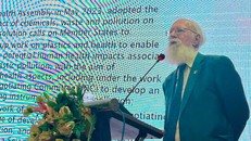 TS. Michael Parsons, cố vấn chính sách của Bộ Tài nguyên và Môi trường. Ảnh: Bảo Tài nguyên và Môi trường 