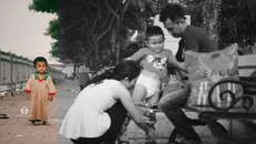 Chạnh lòng trước hình ảnh 2 cậu bé có 2 mảnh đời đối lập