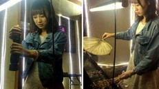 Hot girl bán thịt xiên sở hữu vẻ đẹp trong sáng như 'nữ thần'