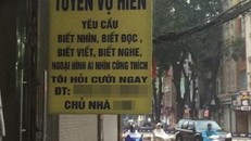 Dân mạng ngã ngửa với tấm biển 'tuyển vợ hiền' bá đạo
