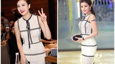 Dư luận 'mổ xẻ' vụ Huyền My diện váy nhái của Hoàng Thùy Linh