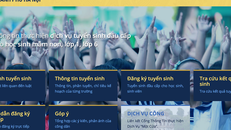 Trang thông tin đăng ký trực tuyến https://tsdaucap.hanoi.gov.vn/