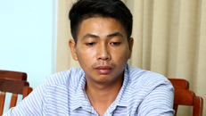 Đối tượng Tuấn tại cơ quan công an.