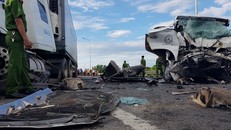 Hiện trường vụ tai nạn - Ảnh: Pháp luật thành phố Hồ Chí Minh