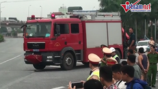 Thực nghiệm hiện trường vụ xe khách đâm trực diện xe cứu hoả trên cao tốc