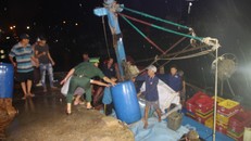 Chìm tàu cá, 10 ngư dân thoát cửa tử thần