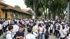 Thí sinh dự kỳ thi THPT quốc gia 2018. Ảnh: Phạm Quang Vinh.