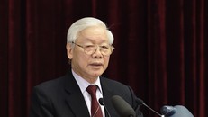 Tổng Bí thư, Chủ tịch nước Nguyễn Phú Trọng phát biểu khai mạc Hội nghị. Ảnh: VGP/Nhật Bắc