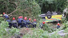 Hiện trường vụ tai nạn Ảnh: Thanh Trần