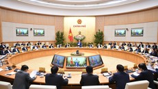 Thủ tướng Nguyễn Xuân Phúc chủ trì phiên họp Chính phủ tháng 1/2019 diễn ra ngay trước kỳ nghỉ Tết Nguyên đán. - Ảnh: VGP