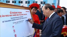 Thủ tướng dự lễ khởi công một số dự án hạ tầng kinh tế trọng điểm tại Thái Bình