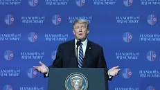 Tổng thống Mỹ Donald Trump tại cuộc họp báo chiều nay.