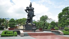 Tượng đài Nữ tướng Lê Chân - Ảnh: Pháp luật Việt Nam