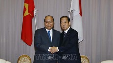 Thủ tướng Nguyễn Xuân Phúc tiếp Chủ tịch Liên minh Nghị sỹ hữu nghị Nhật Bản - Việt Nam