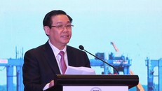 Phó Thủ tướng Vương Đình Huệ phát biểu tại buổi lễ. Ảnh VGP/Thành Chung