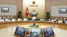 ​ Thủ tướng Nguyễn Xuân Phúc chủ trì Phiên họp Chính phủ thường kỳ tháng 8 năm 2019. Ảnh: Thống Nhất – TTXVN