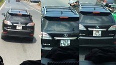 Xe sang chây ỳ giữa đường, quyết không nhường đường xe cứu hỏa